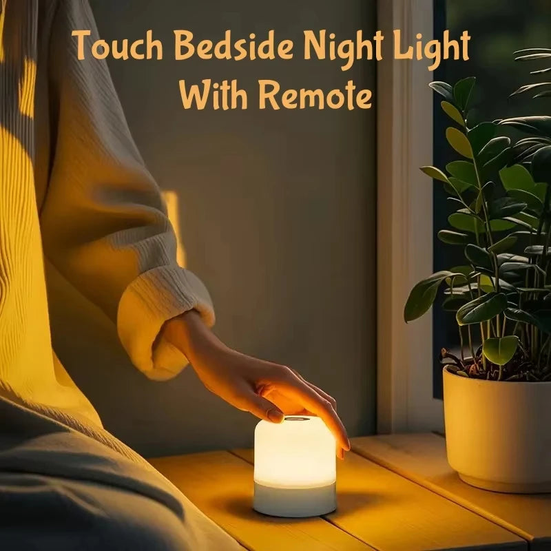 Color Changing Touch Lamp - LED Bedside Night Light