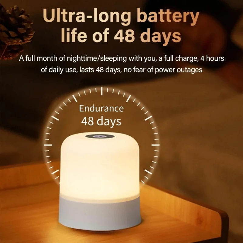Color Changing Touch Lamp - LED Bedside Night Light