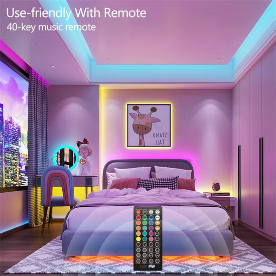 Smart LED Strip Lights - App Controlled RGB Lighting
