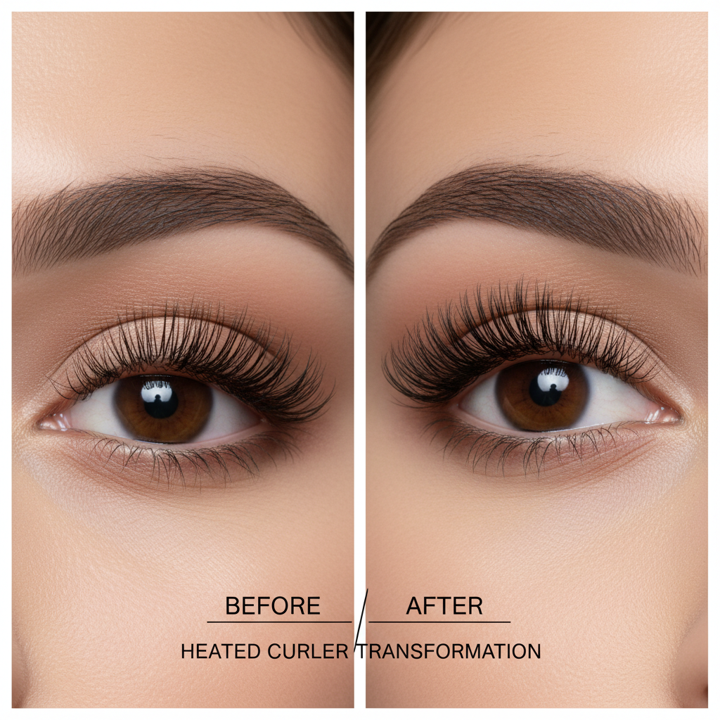 Before and after lashes