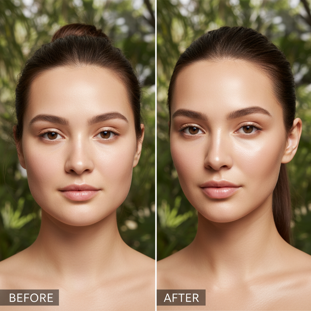 Before and after sculpting