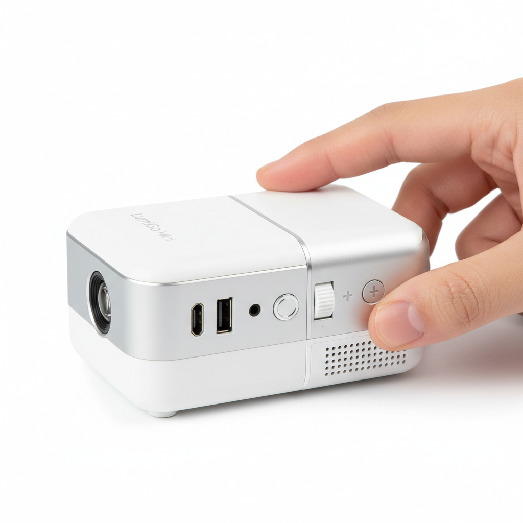 Portable mini projector detail