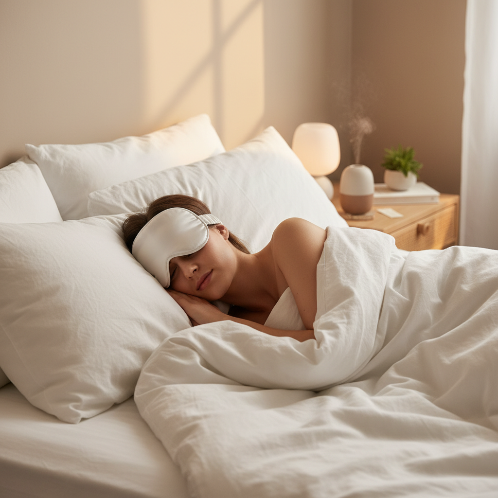 Silk sleep mask lifestyle