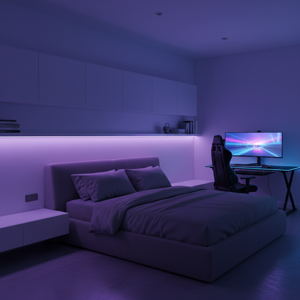 LED Strip Lights in Bedroom